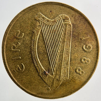 1988 Irish 20p Twenty-Pence Coin | Very High Grade