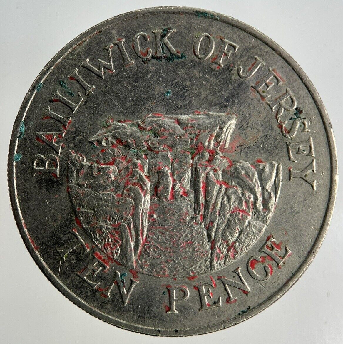 1987 Jersey 10p Ten-Pence Coin | Fine Collectable Grade