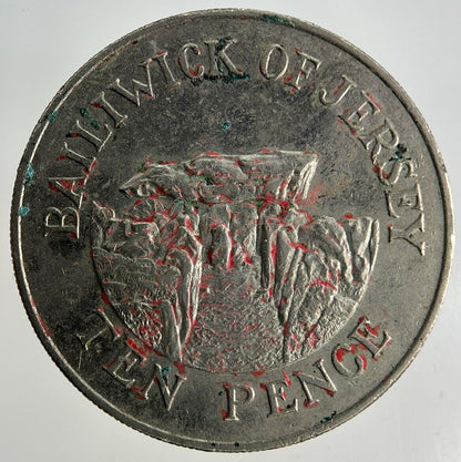 1987 Jersey 10p Ten-Pence Coin | Fine Collectable Grade