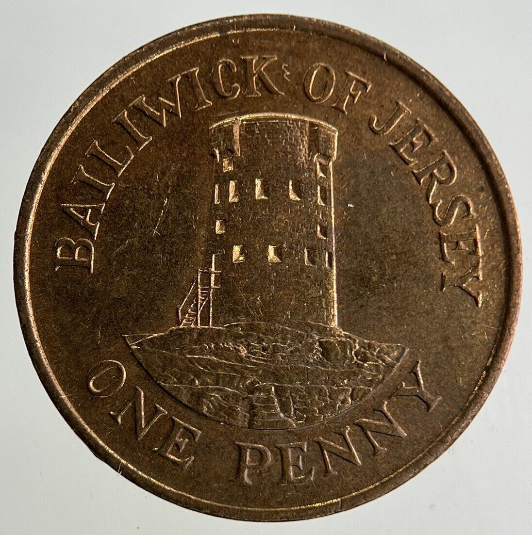 1987 Jersey 1p One Penny Coin | Fine Collectable Grade