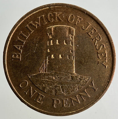 1987 Jersey 1p One Penny Coin | Fine Collectable Grade