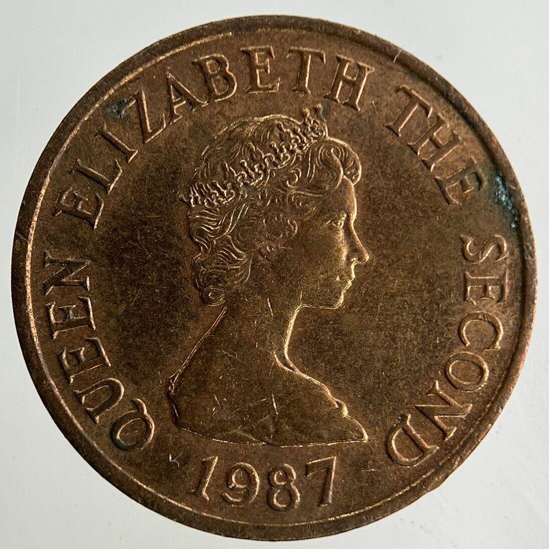 1987 Jersey 1p One Penny Coin | Fine Collectable Grade