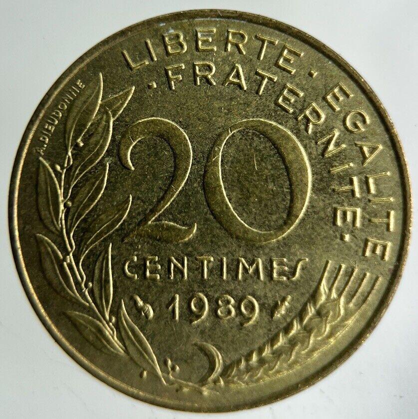 1989 France 20 Centimes Coin | Fine Collectable Grade