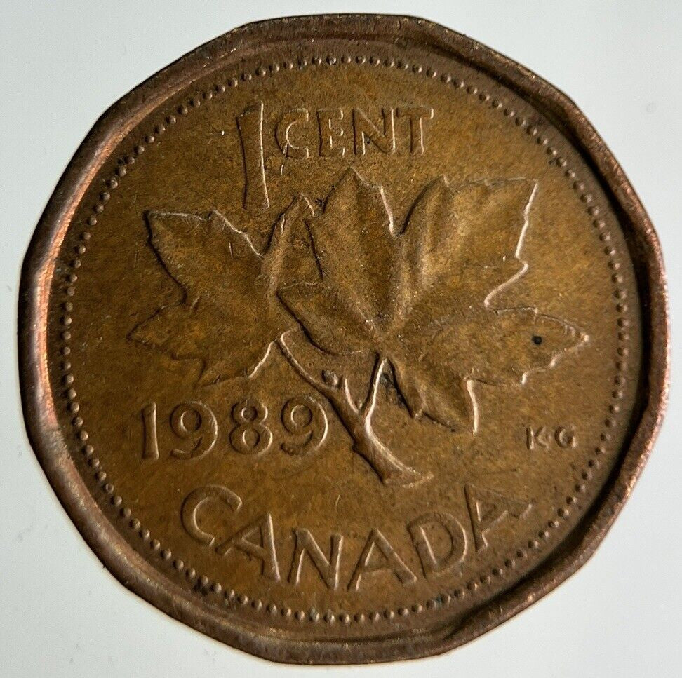 1989 Canada 1 One Cent Coin | Fine Collectable Grade