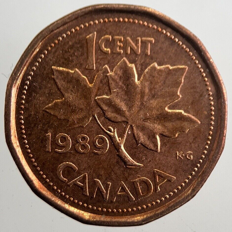 1989 Canada 1 One Cent Coin | Very High Grade | a7650