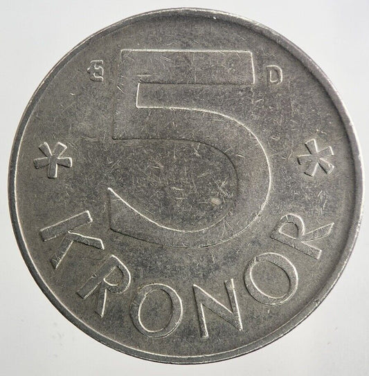 1988 Sweden 5 Kronor Coin | Very High Grade