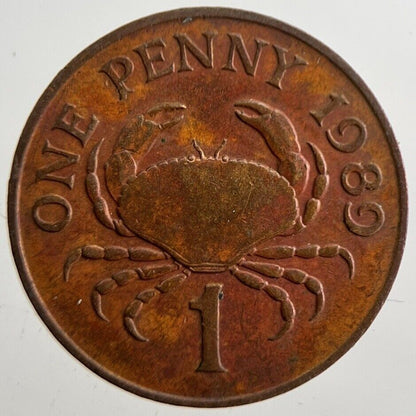 1989 Jersey 1 One Penny Coin | Very High Grade | a4898