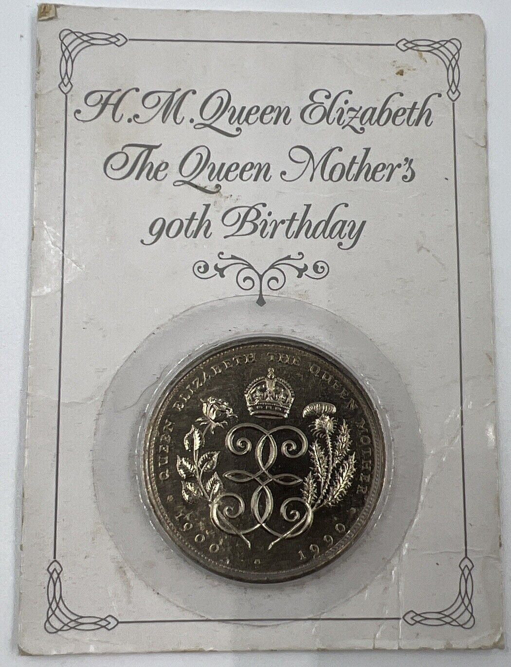 1990 Elizabeth II Queens Mother 90th Birthday Sealed Coin | a90347