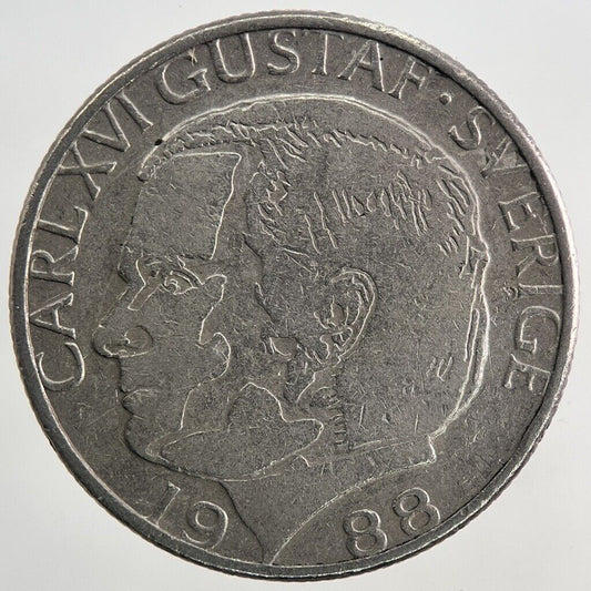 1988 Sweden 1 Krona Coin | Very High Grade