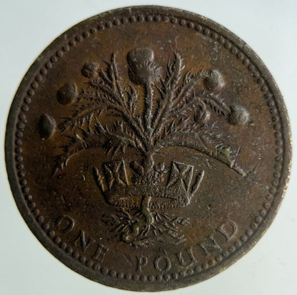 1989 British £1 One Pound Coin | Fine Collectable Grade