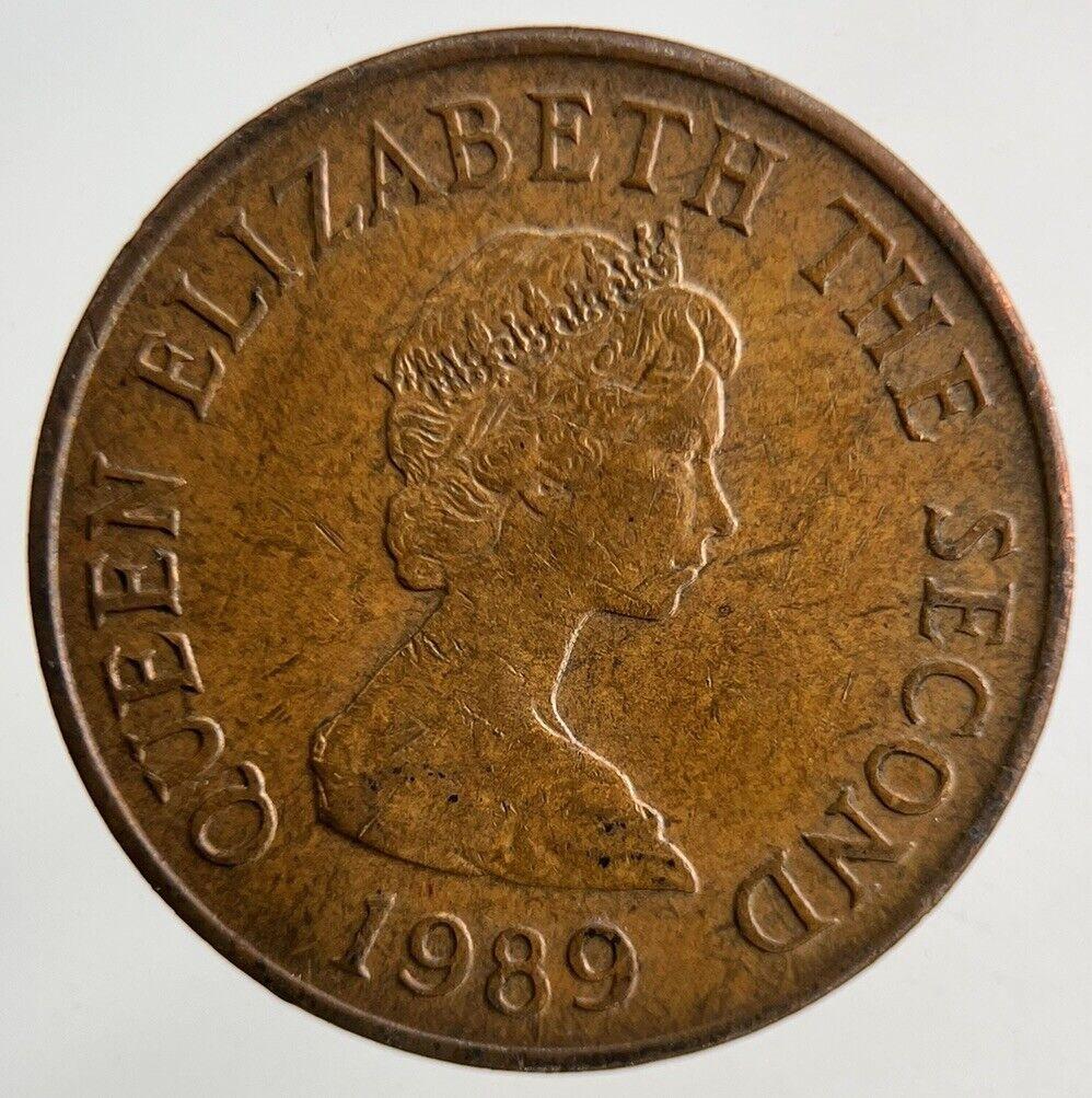 1989 Guernsey 1p One Penny Coin | Fine Collectable Grade