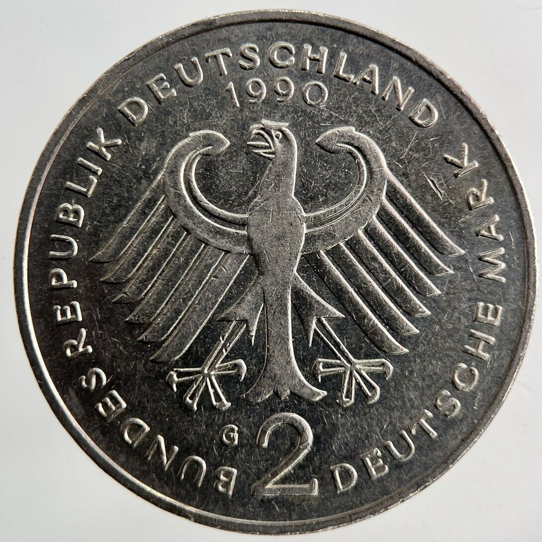 1990 Germany 2 Mark Coin | Fine Collectable Grade