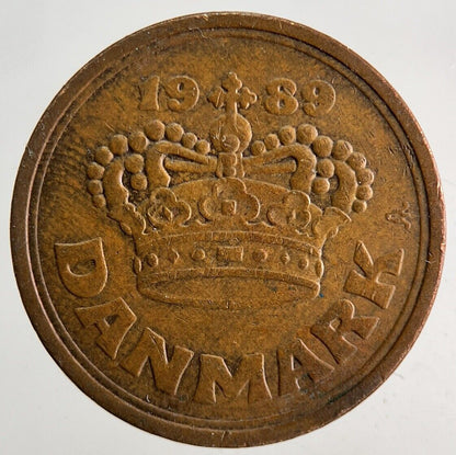 1989 Denmark 50 Ore Coin | Fine Collectable Grade