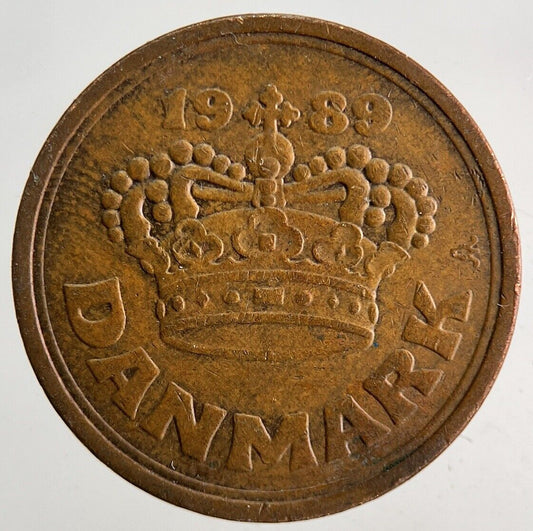 1989 Denmark 50 Ore Coin | Fine Collectable Grade