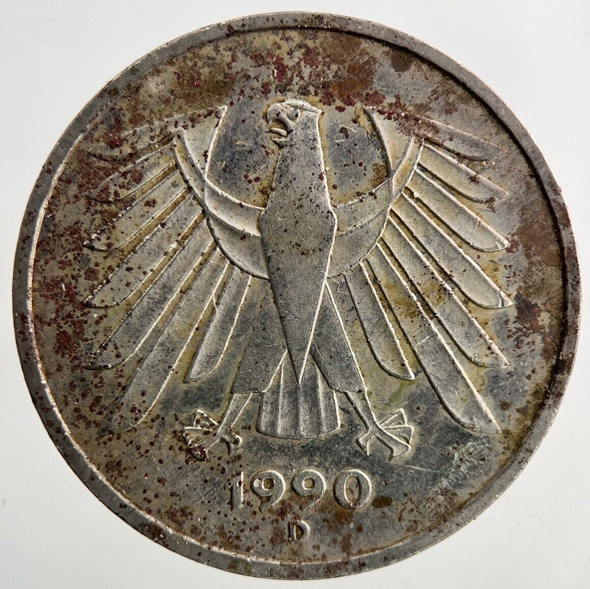 1990 Germany 5 Mark Coin | Fine Collectable Grade