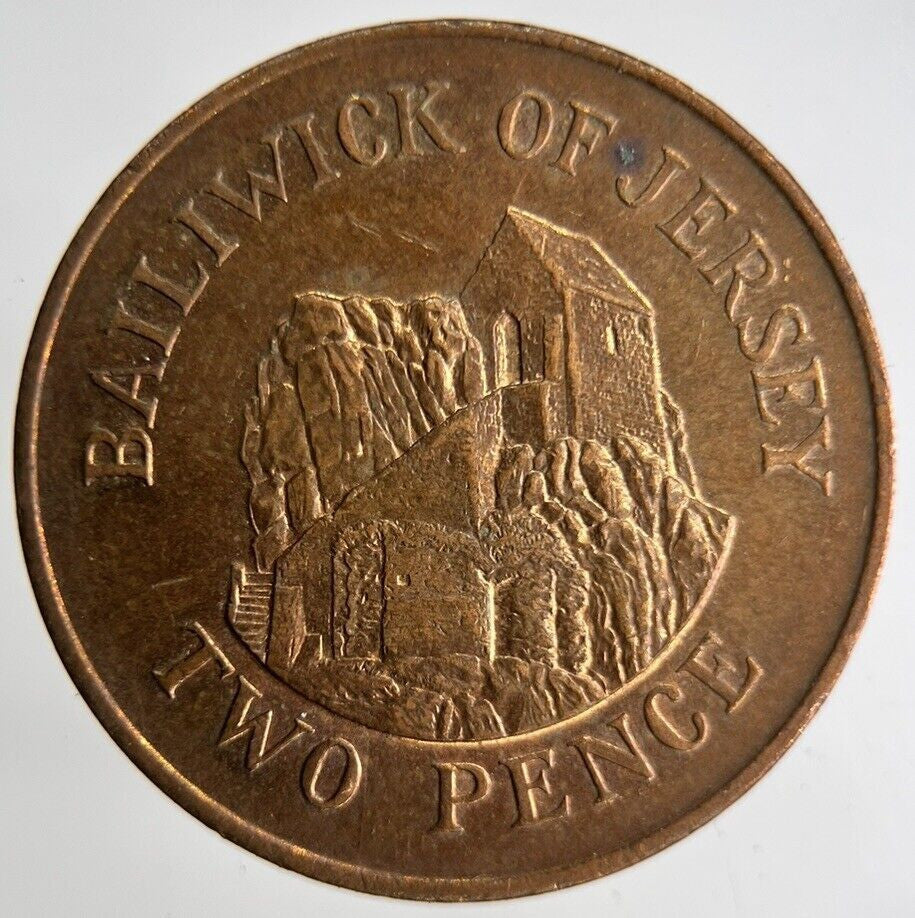 1990 Bailiwick Of Jersey 2p Two 2 Pence Coin | Fine Collectable Grade