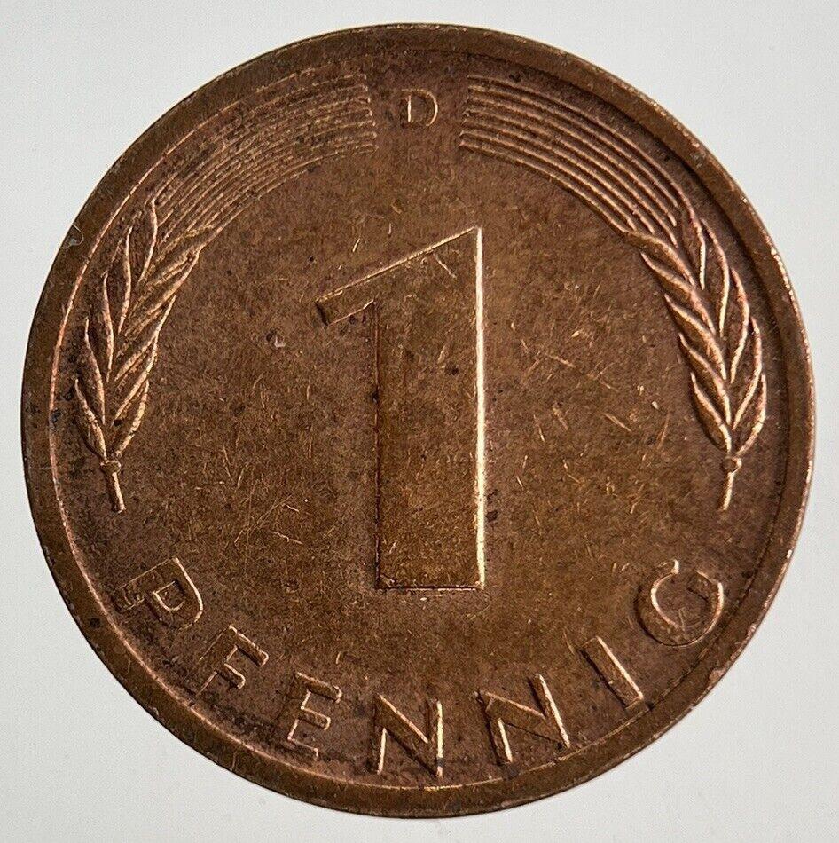 1990 Germany 1 Pfennig Coin | Very High Grade