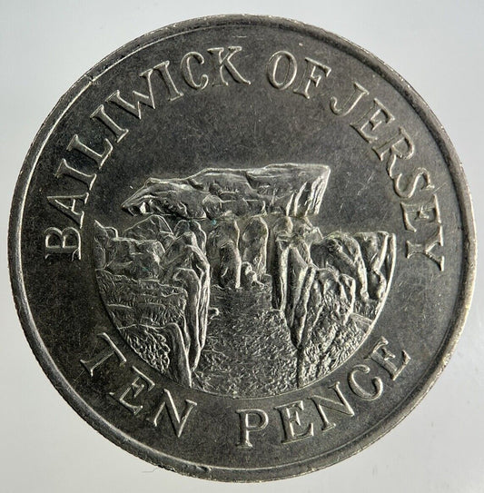 1989 Jersey 10p Ten-Pence Coin | Fine Collectable Grade