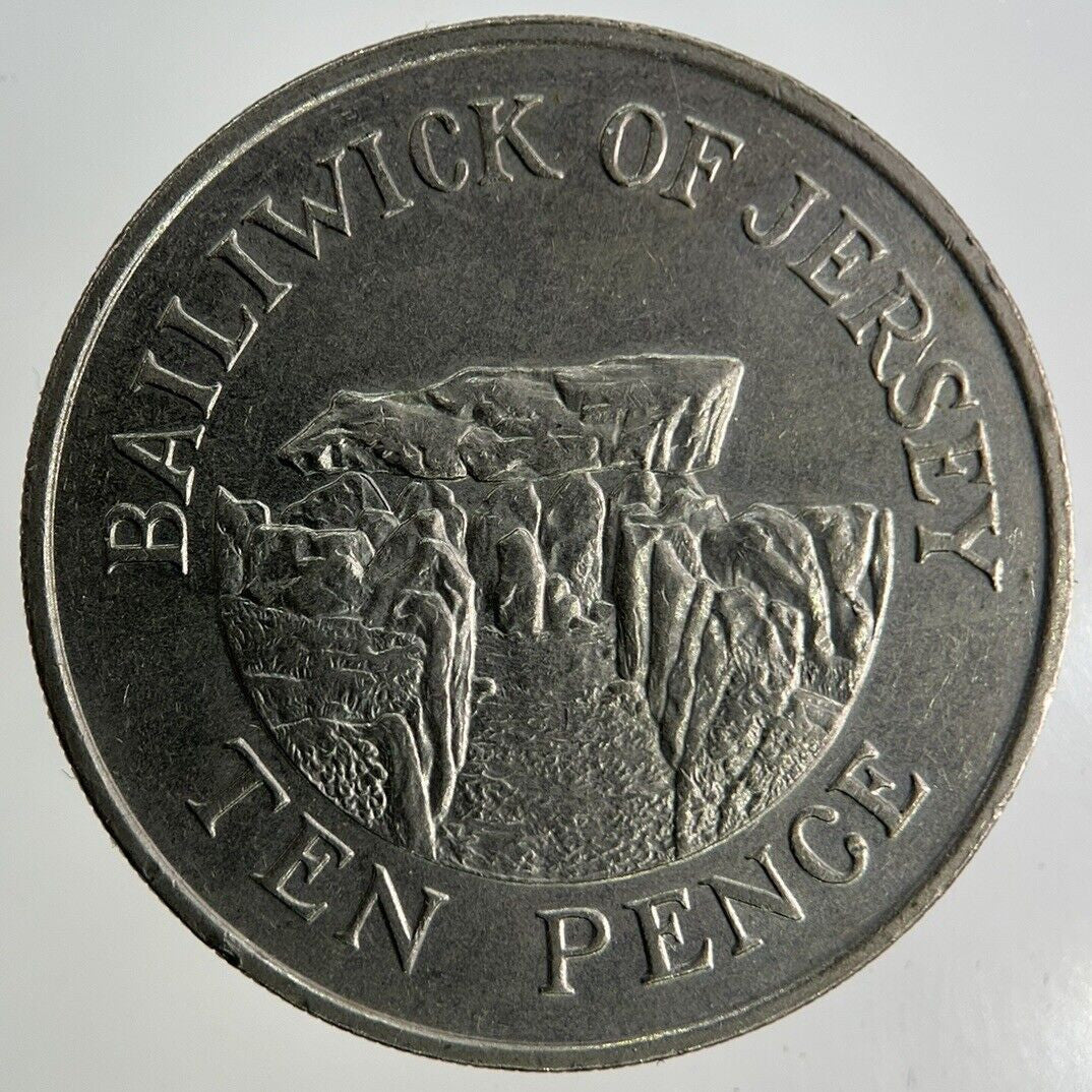 1989 Jersey 10p Ten-Pence Coin | Fine Collectable Grade