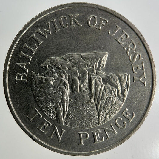 1989 Jersey 10p Ten-Pence Coin | Fine Collectable Grade