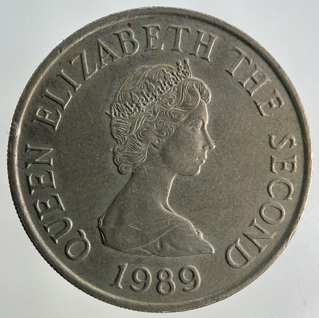 1989 Jersey 10p Ten-Pence Coin | Fine Collectable Grade