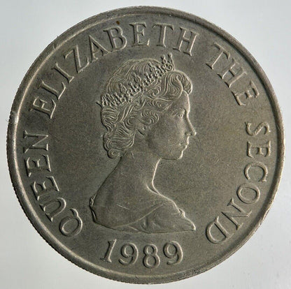 1989 Jersey 10p Ten-Pence Coin | Fine Collectable Grade