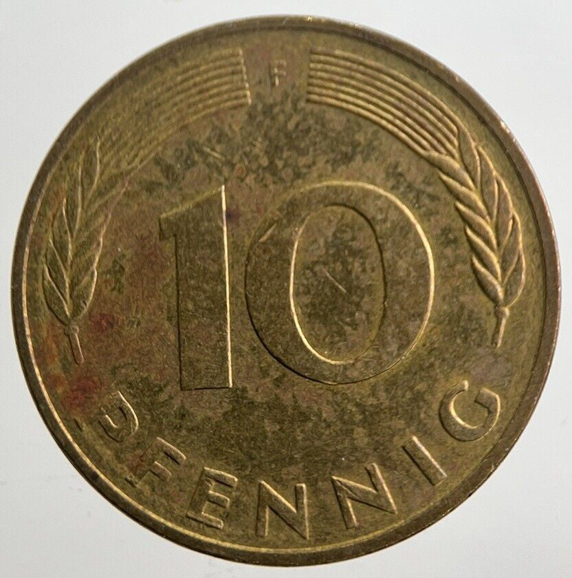 1989 Germany 10 Pfennig Coin | Very High Grade | a4940