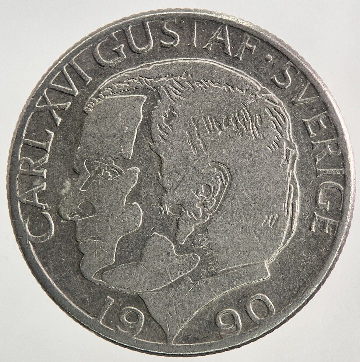 1990 Sweden 1 Krona Coin | Very High Grade