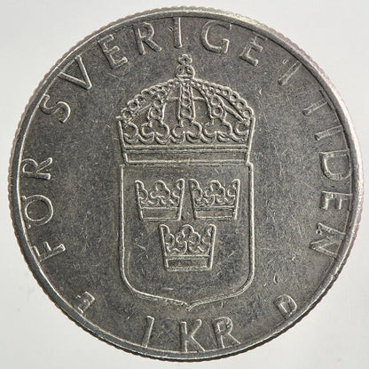 1990 Sweden 1 Krona Coin | Very High Grade
