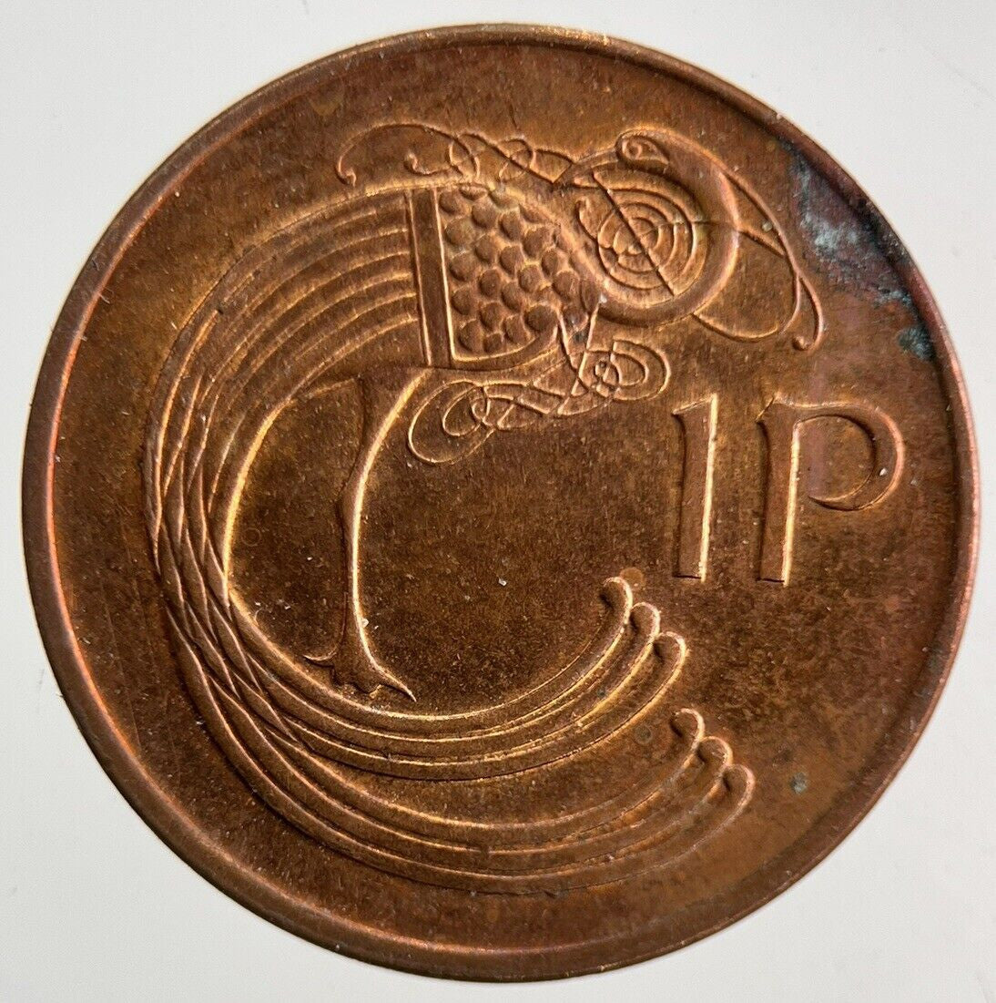 1990 Irish One Penny 1p Coin | Very High Grade