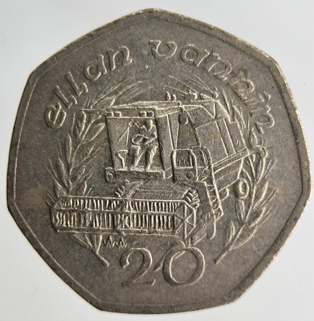 1991 Isle Of Man 20p Twenty 20 Pence Coin | Fine Collectable Grade