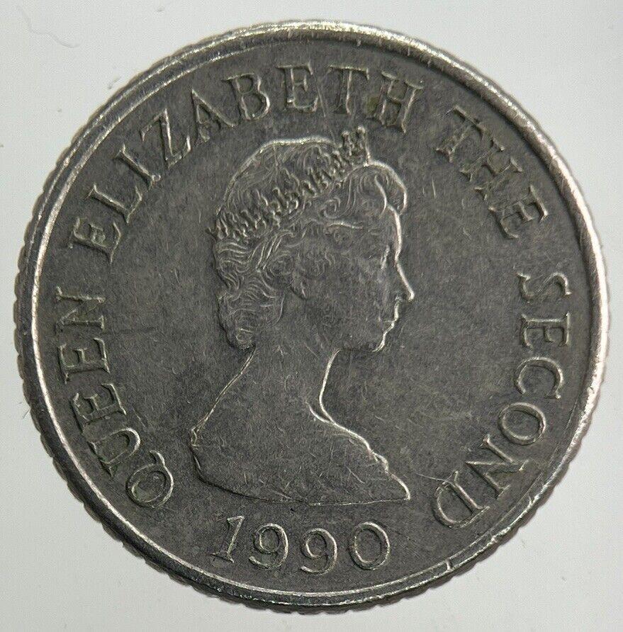 1990 Jersey 5p Five-Pence Coin | Fine Collectable Grade