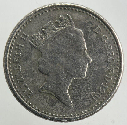 1991 Elizabeth II 2nd 5p Five-Pence Coin | Fine Collectable Grade