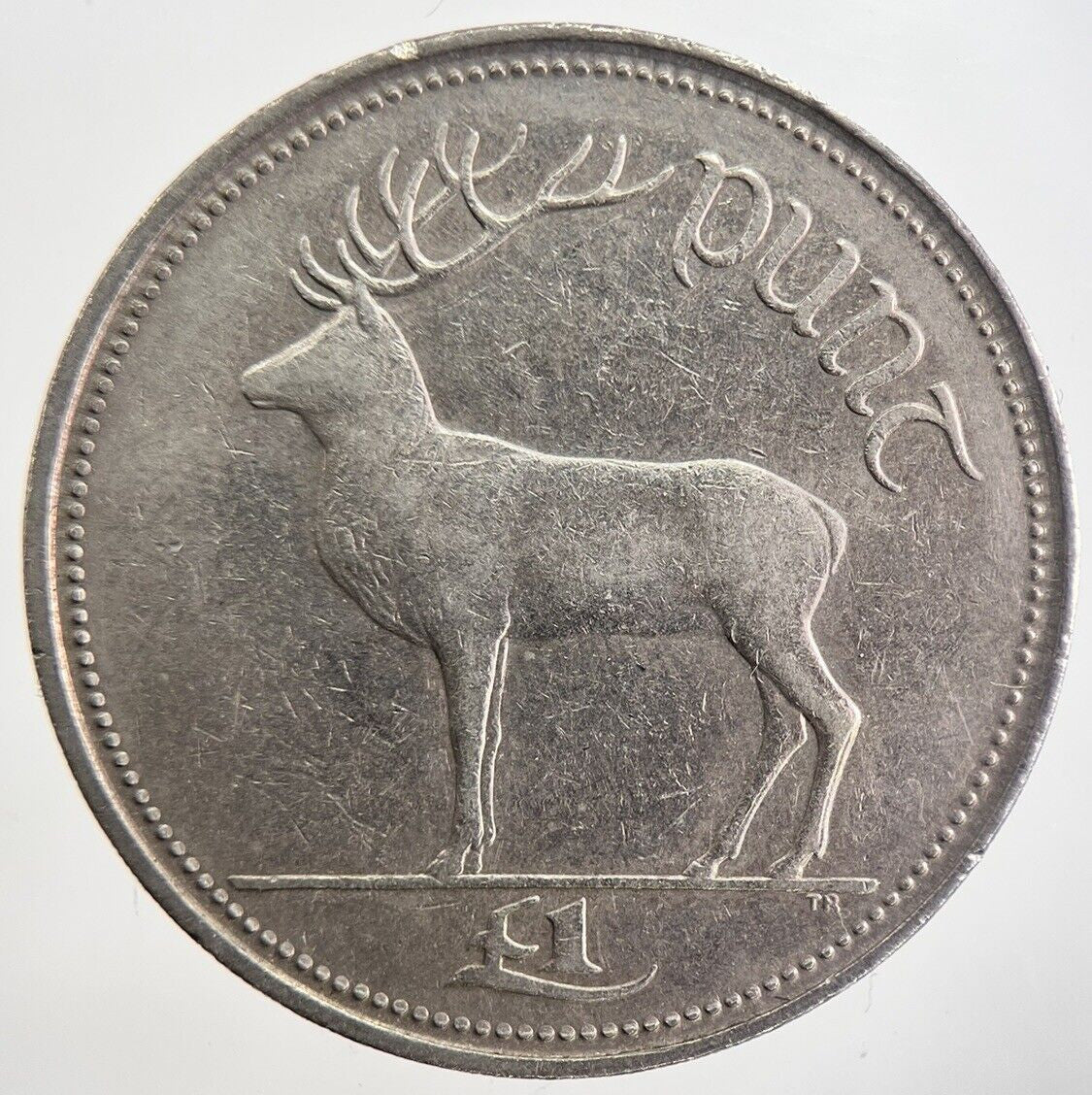 1990 Irish £1 One Pound Coin | Very High Grade | a7033