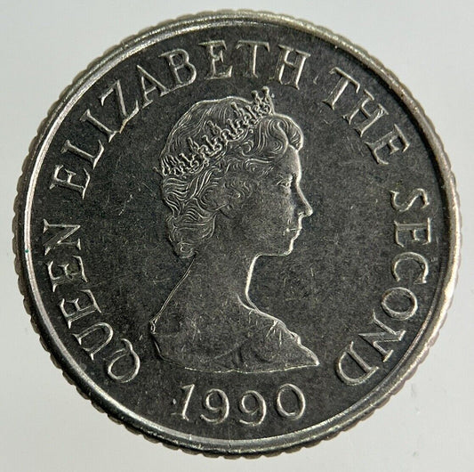 1990 Jersey 5p Five-Pence Coin | Fine Collectable Grade
