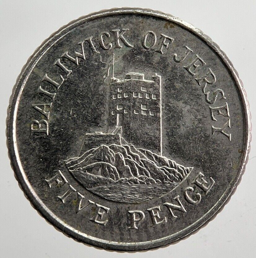 1991 Jersey 5p 5 Five-Pence Coin | Very High Grade | a4980