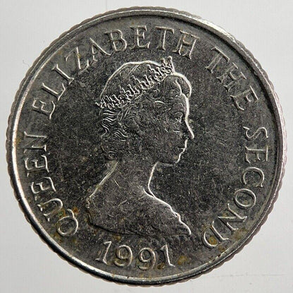 1991 Jersey 5p 5 Five-Pence Coin | Very High Grade | a4980