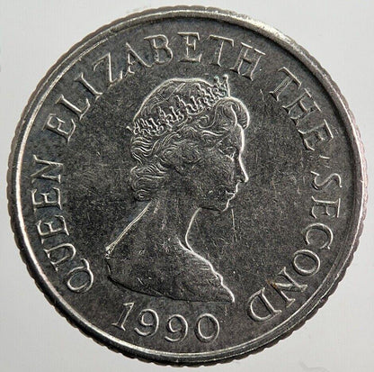 1990 Jersey 5p 5 Five-Pence Coin | Very High Grade | a4981