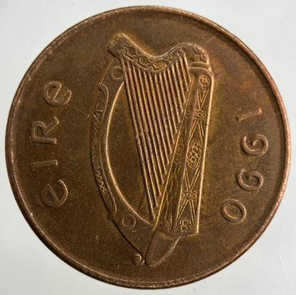 1990 Irish 2p Two-Pence Coin | Fine Collectable Grade