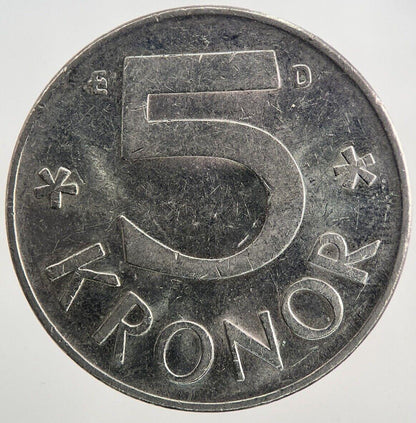 1991 Sweden 5 Kronor Coin | Very High Grade