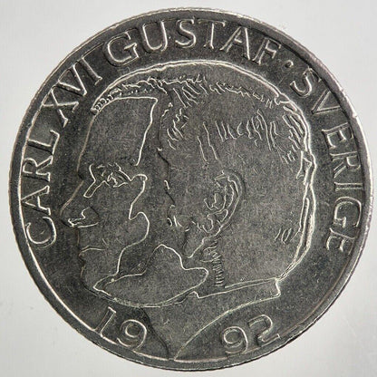 1992 Sweden 1 Krona Coin | Very High Grade
