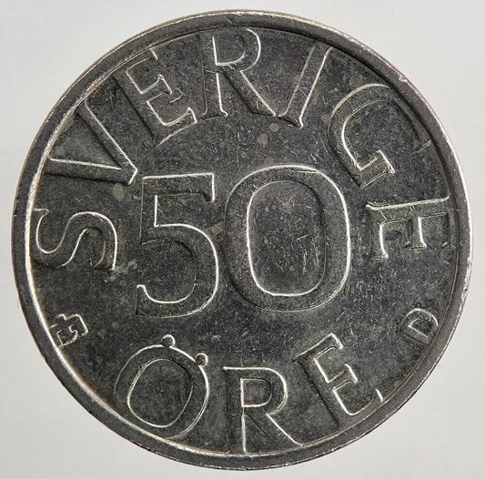 1991 Sweden 50 Ore Coin | Very High Grade