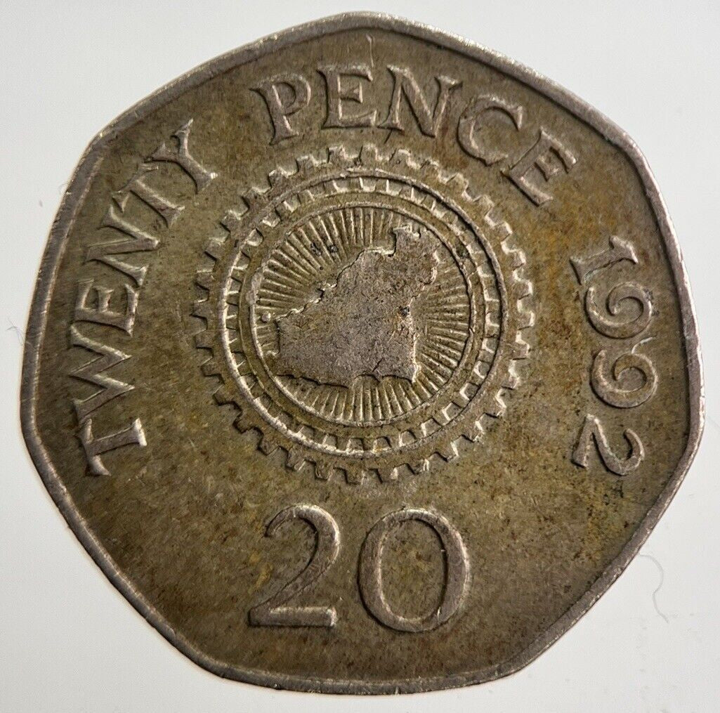 1992 Jersey 20p Twenty Pence Coin | Very High Grade | a4902