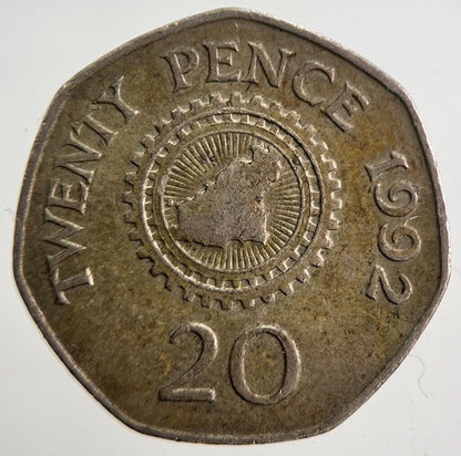 1992 Jersey 20p Twenty Pence Coin | Very High Grade | a4902