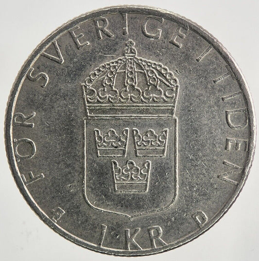 1991 Sweden 1 Krona Coin | Very High Grade