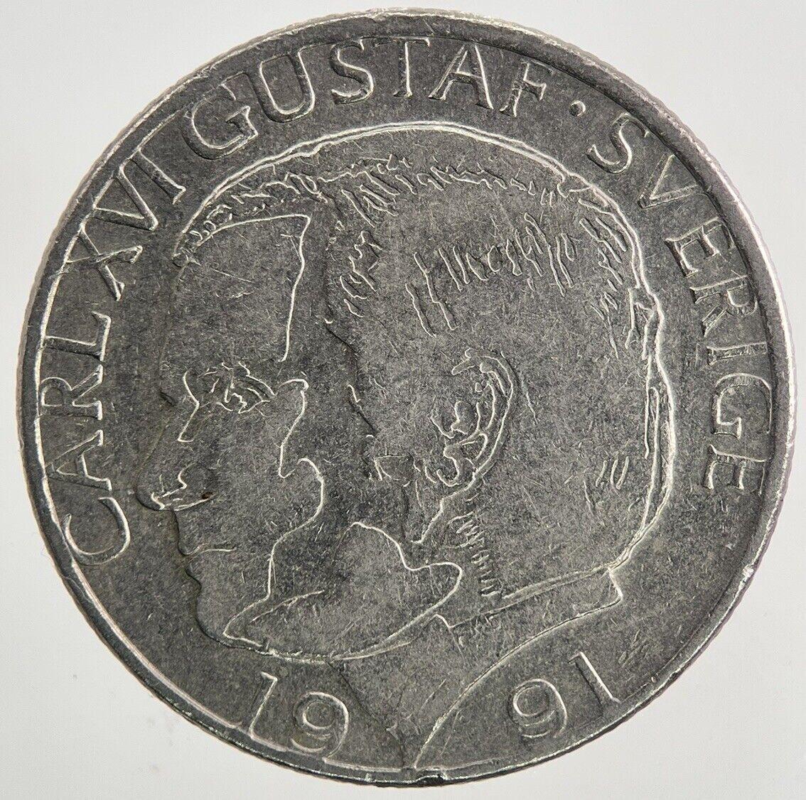 1991 Sweden 1 Krona Coin | Very High Grade