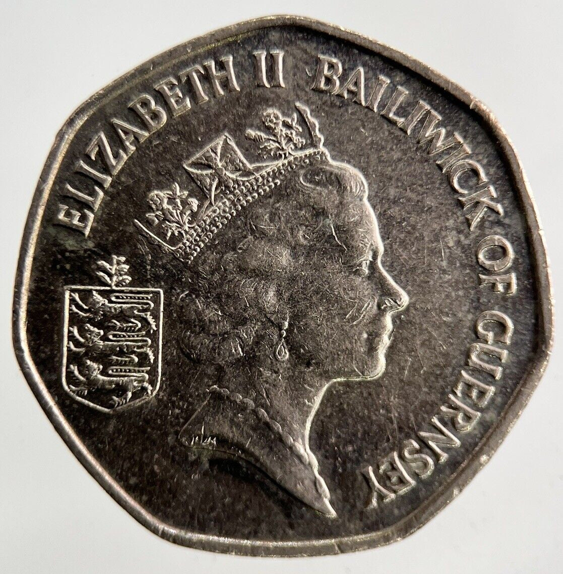 1992 Guernsey 20p Twenty-Pence Coin | Fine Collectable Grade