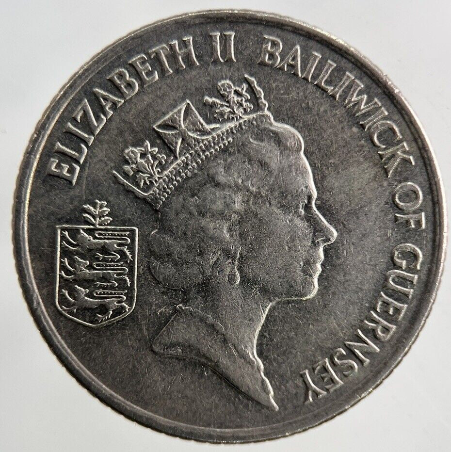 1992 Guernsey 10p Ten-Pence Coin | Fine Collectable Grade