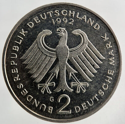 1992 Germany 2 Mark Coin | Fine Collectable Grade