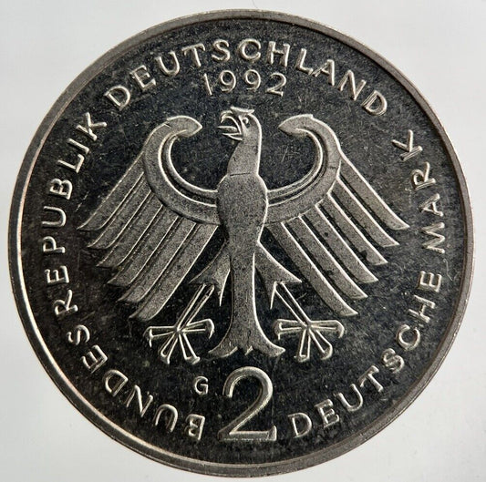 1992 Germany 2 Mark Coin | Fine Collectable Grade
